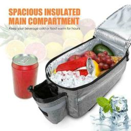 Saco de Transportador de Bicicleta Impermeável, Cesta Traseira Da Bicicleta, Sacos Tronco, Traseira, Assento Traseiro, Ciclismo Bagagem, Bolsa de Ombro, 13L - Image 3