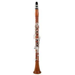 Rowetter-Professional clarinete de madeira vermelha, BB Rosewood, prateando chaves, sólido Sib Klarnet - Image 4