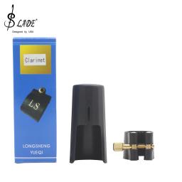 SLADE-Clarinete ABS Mouthpiece Com Fivela De Metal, Tampa Do Chapéu, Tampa De Proteção, Braçadeira De Couro Clip, Acessórios De Instrumento De Sopros - Image 1