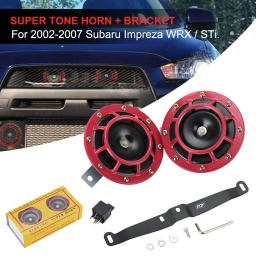 2 pçs 12v 115db super alto compacto explosão elétrica tom chifre de ar kit com suporte para a motocicleta e carro lb31 + dhb01 - Image 1