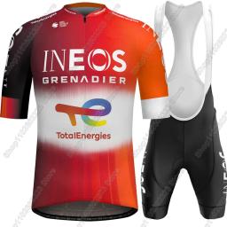 Equipe ineos granadiers frança tour 2025 conjunto camisa de ciclismo colômbia manga curta roupas ciclismo estrada corrida bicicleta camisas terno mtb - Image 4