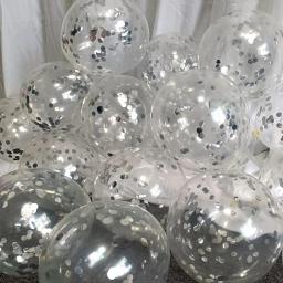 Conjunto de balões de látex prateados de 20 peças adequado para festas de aniversário, cerimônias de casamento e decorações de formatura - Image 3