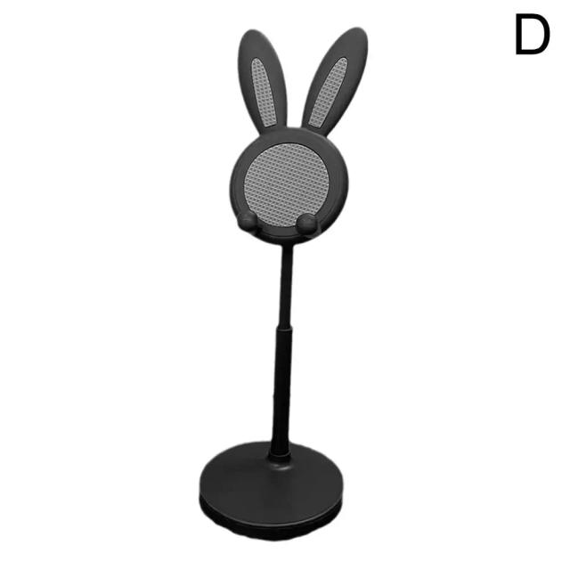Suporte de Celular em Formato de Coelho Fofo, Ajustável e Compatível com iPhone, Kindle, iPad, Switch, Tablet e Muito Mais