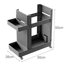 Armazenamento Rack Carrinho com Roda, Rack Multiuso, Rack Haltere para Rolo de Espuma Esteira de Yoga, Home Gym Fitness - Image 6