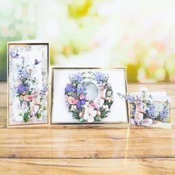 Corte de metal morre e selos para scrapbook, modelo em relevo, cartão DIY, botões artesanais, decoração do diário, novo, 2024 - Image 2
