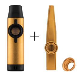 Kazoo profissional Metal Kazoos, instrumento de sopro, musical para iniciantes, crianças, presentes adultos, comprar um Get One Gift - Image 3