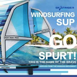 Dupla Camada Windsurf Board, Racing Kite, velas de asa infláveis, esportes aquáticos, fábrica chinesa, atacado - Image 6