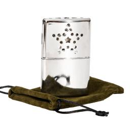 Aquecedor portátil da mão do combustível com bolsa Aquecedores de mão de metal padrão Aquecedor catalítico reutilizável para pesca ao ar livre, inverno - Image 2