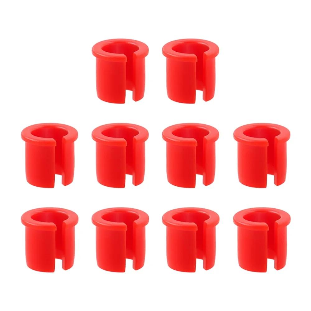 Adaptador de aro de válvula de bicicleta, plástico durável, preto, amarelo, vermelho, leve, conversão, acessórios de bicicleta, adaptador de buraco, com 10 peças - Image 1