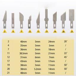 13pcs arte escultura cortador com caixa papel adesivo cortador madeira escultura lâmina cortador precisão conjunto para corte de papel DIY gravura artesanato - Image 6