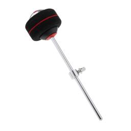 Cabeça do batedor do pontapé do tambor, Haste de aço inoxidável, Batedor de pedal preto, Acessórios para instrumentos musicais - Image 1