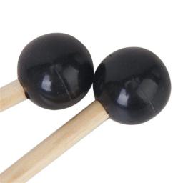 Baquetas de borracha para adultos e crianças, percussão com cabo de madeira, 4 peças - Image 2