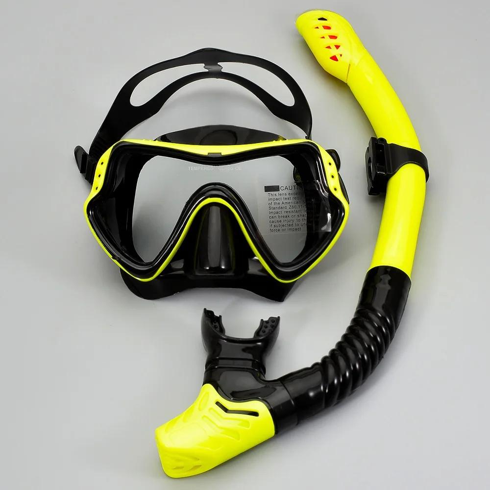 Jsjm novo profissional snorkel mergulho máscara snorkels óculos de proteção de mergulho conjunto tubo natação máscara adulto unisex - Image 1