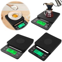 Balança de café de cozinha com temporização, temporizador digital, ferramenta do peso do café, medição de alta precisão, LCD, 5 kg, 3kg - Image 5