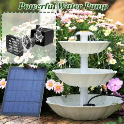 Fonte de água solar para banho de pássaros, destacável, faça você mesmo, fonte de paisagismo para banho de pássaros, decoração de jardim, alimentador de pássaros ao ar livre - Image 2