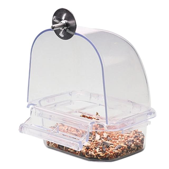 Alimentador de Sementes para Pássaros Budgerigar com Acessórios para Gaiola