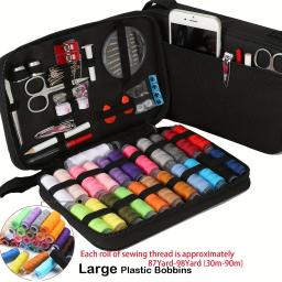 Kit de Costura com Suprimentos de Costura e Acessórios, 24 Linhas, Kit de Agulhas e Linhas, Produtos para Tecidos Pequenos, Basi, 67 Pcs, 128Pcs - Image 6