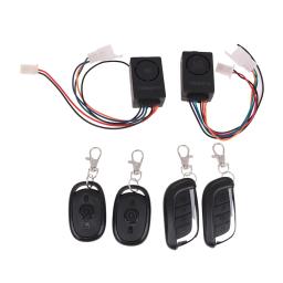Sistema de Alarme Anti-roubo Inteligente para Scooter Elétrico, Segurança Bicicleta, Detector de Controle Remoto, E-Bike Alarme, 36V-72V, 125dB - Image 2
