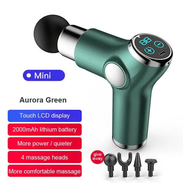 Pistola de Massagem Portátil para Relaxamento Profundo e Alívio da Dor Muscular no Corpo e Pescoço