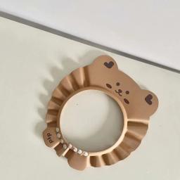 Animal Bear Baby Care Product, Crianças protegem a tampa da cabeça, Kids Bathing Shower Hat, Tampão do champô, Lavagem de cabelo - Image 5