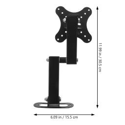 Universal ajustável ajustável suportes de montagem na parede suporte de montagem na parede girado para 14 a 24 Polegada suporte de parede ajustável - Image 4