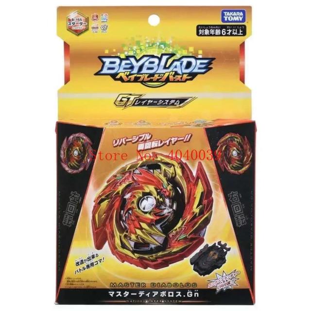 Takara Tomy Beyblade Explosão GT B-155 Iniciante Mestre Diabolos GN: Domine a Batalha com Estilo!