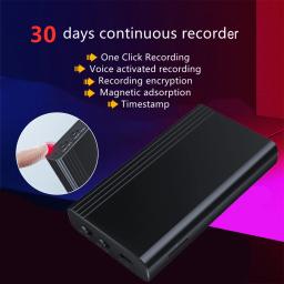 Mini Voz Ativado Gravador 500 horas Dispositivo De Gravação Digital Profissional Ditafone De Som Áudio Micro Registro Portátil Pequeno - Image 4