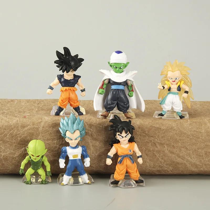 Dragon ball super filho goku vegeta broly buu figura de ação dragon ball figura conjunto anime estatuetas ultra instinto modelo presentes brinquedos - Image 1