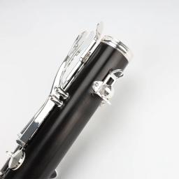 ANMUTIG-Clarinete de Madeira Ebony, Prateado, 17, 18 Teclas, BB, Especialidade, 802 - Image 6