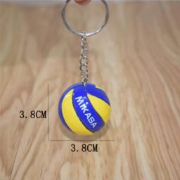 PVC voleibol chaveiro para criança bola de praia chaveiro criativo dos desenhos animados lembrança de esportes mini bola chaveiro do carro escola recompensa - Image 6