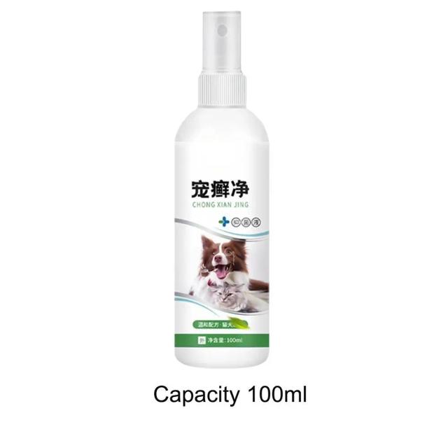 Spray Antiparasitário para Cães e Gatos - 100ml de Proteção Contra Pulgas, Carrapatos e Mosquitos
