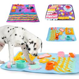 Cobertor De Treinamento De Sniffing Destacável Para Animais De Estimação, Almofadas De Lã, Aliviar O Estresse, Brinquedo Puzzle, Cães E Gatos, Cachorro E Gato - Image 1