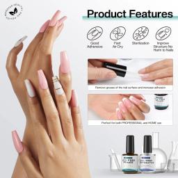 Morovan-desidratador de unhas natural, primer sem ácido, para esmalte acrílico e gel, para unha polonês e unha arte - Image 4
