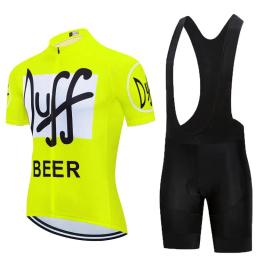 Conjunto de camisas de ciclismo dos homens verão 2024 duff vermelho mtb bicicleta manga curta roupas ao ar livre secagem rápida ropa de ciclismo hombre - Image 2