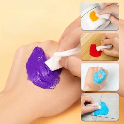 Garrafa grande de tinta guache para pintura a dedo infantil, pintura a grafite de gesso, pigmento de arte inodoro lavável, 500ml - Image 4