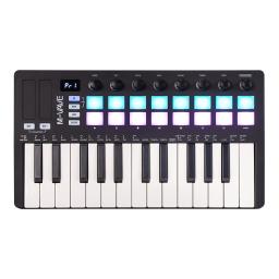 Mini Teclado Controlador MIDI Portátil, 25-Teclas, USB, Arranjador de Música, 8 RGB Backlit Pad, Arranjador, Instrumentos Musicais - Image 1