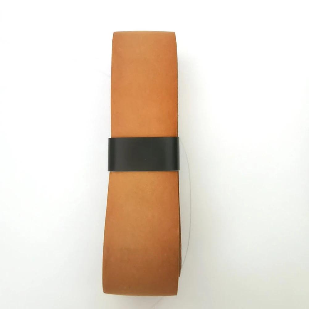 Profissional PU couro raquete de tênis, alça Grip substituição para Badminton raquete, couro, atacado, 1 peça - Image 1