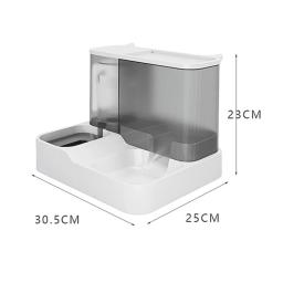 Grande capacidade automática Cat Food Dispenser água potável Bowl Pet Supplies molhado e seco separação Dog Food Container - Image 6