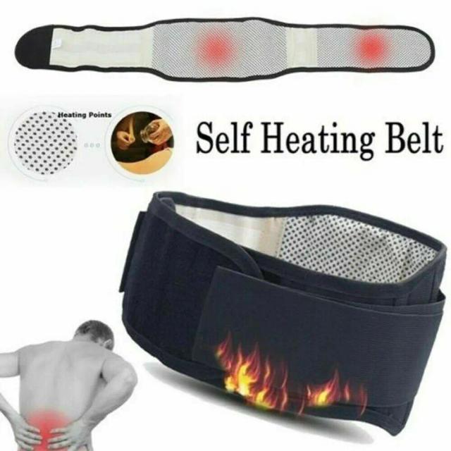 Cinta Magnética Ajustável para Suporte Lombar e Correção Postural com Alívio da Dor e Almofada Térmica