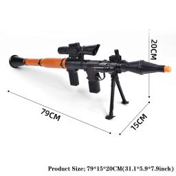 Tactical Grenade Rocket Launcher, Modelo de plástico, Bazooka RPG-7, Cosplay Props, Video Shooting Props, War Game Brinquedos - Image 6