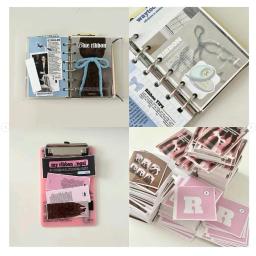 Adesivos decorativos para material de Scrapbooking, DIY Decal Memo Pad, fita de arco rosa, Inst Style Journal Planner - Image 5