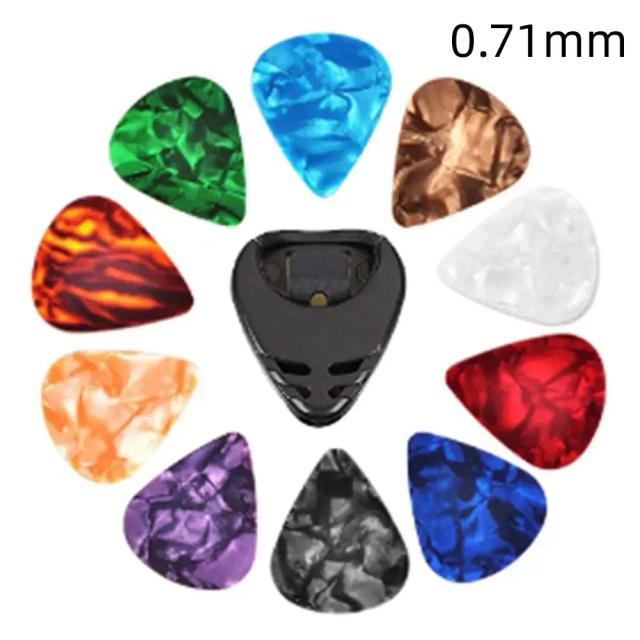 Instrumentos Musicais: Conjunto de Palhetas para Guitarra Elétrica e Clássica - 0.46mm, 0.71mm e 0.96mm
