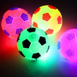 Brinquedo de bola led crianças luz led bouncy bola piscando futebol brilhante squeaky som brinquedo jardim jogo de praia brinquedos das crianças - Image 2