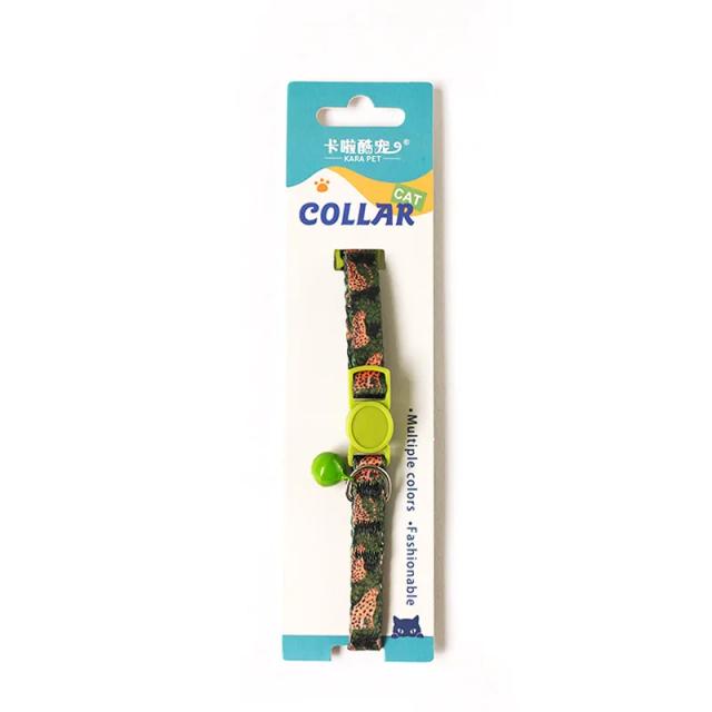 Coleira Colorida Ajustável com Sinos para Gatos e Cães - Tamanho 19-32cm