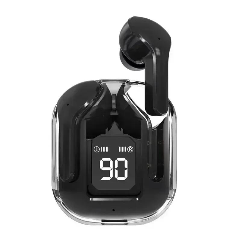Novo t2 tws sem fio bluetooth fone de ouvido transparente enc power display digital fones som estéreo para todos os smartphones - Image 1