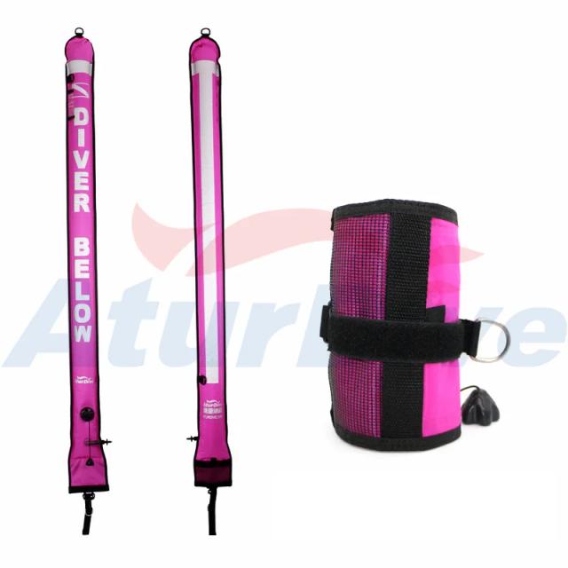 Bóia Sinalizadora Subaquática para Mergulho Autônomo - Modelos de 110cm, 150cm e 180cm