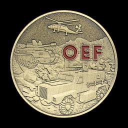 Moeda Comemorativa Colecionável, EUA, Veterano da Guerra do Afeganistão, Challenge Coin, Bronze, Operação Liberdade Duradoura, OEF - Image 4