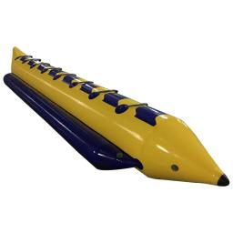 Barco inflável do esqui aquático da banana para o arrendamento, encerado comercial resistente, PVC, 8 cavaleiro - Image 2