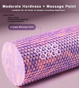Rolo de espuma de yoga de eva, 15*45cm, massageador corporal de alta densidade para pilates, exercício fitness, academia, equipamento muscular relaxante, alívio das costas - Image 2