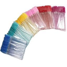 Descartável Crystal Eyelashes Brush Comb, Eye Lashes Extensão, Mascara Wands, Maquiagem Profissional, Ferramenta de Beleza, 50Pcs - Image 4